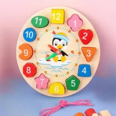 Jouet Montessori Bois - WoodenToys™ - Horloge - KID EVEIL